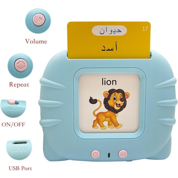 البطاقات الناطقة باللون الأزرق 💙