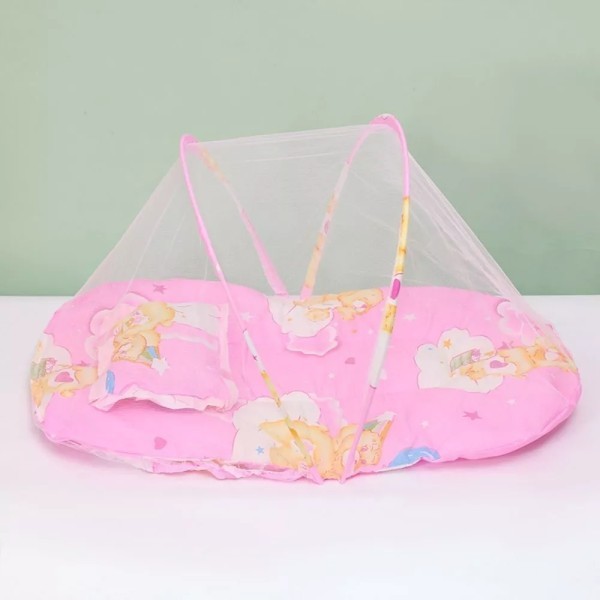 خيمة الناموسية باللون الزهري 🩷 🎀