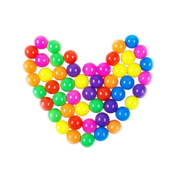 50 كرة بلاستيكية ملونة 🎉