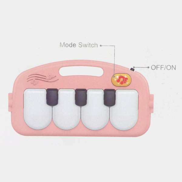 فرشة بيانو مع واكر 2 في 1 لون احمر ❤️🎹