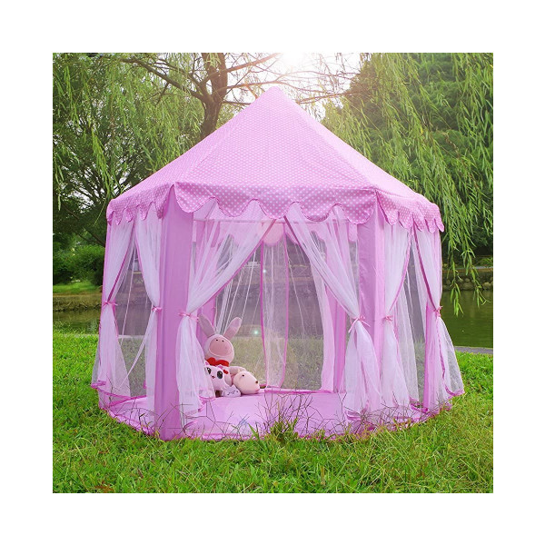 خيمة الأميرات باللون الزهري