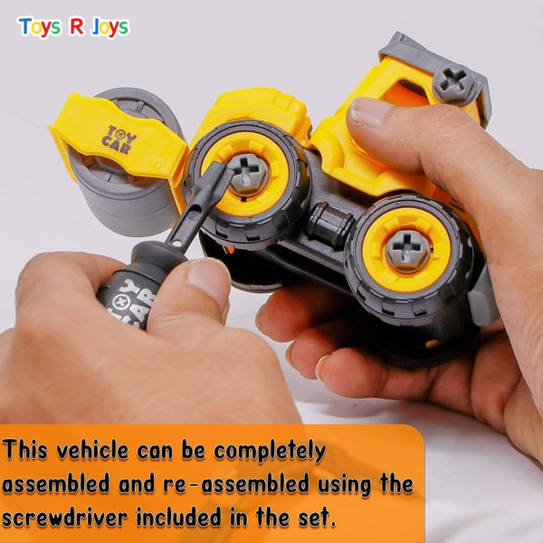 سيارات البناء تحتوي على 4 حفارات  🚧🚜