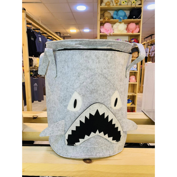 سلة الألعاب على شكل سمكة قرش 🦈🩶