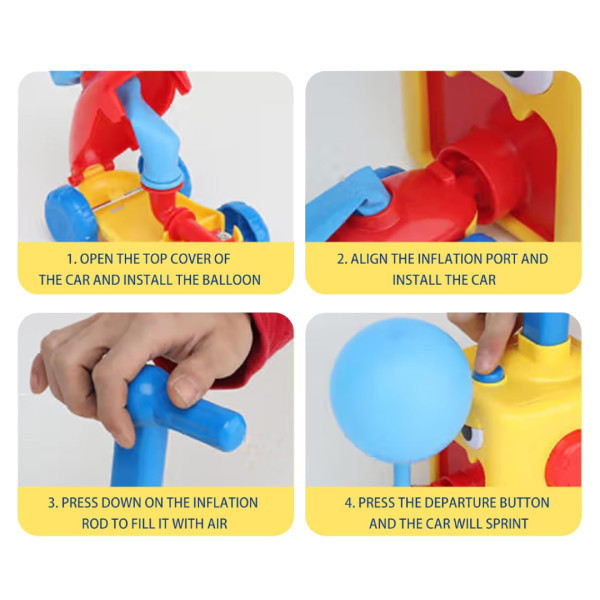 سيارة البالون الهوائية 🎈🚗🚀