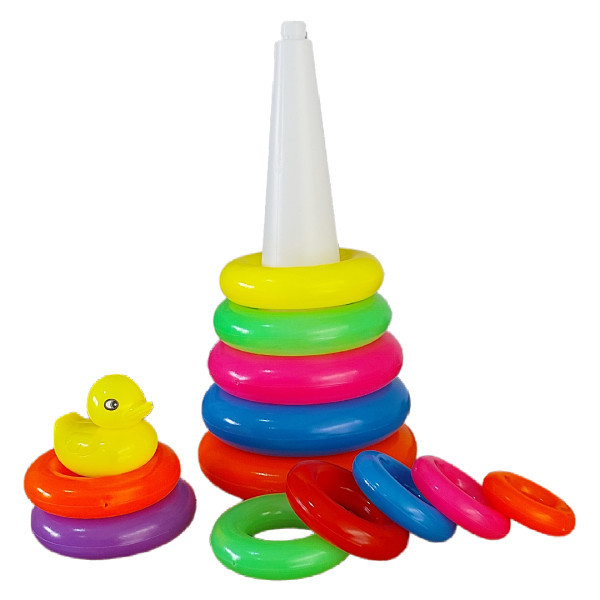 حلقات البط الملونة🐥🌈