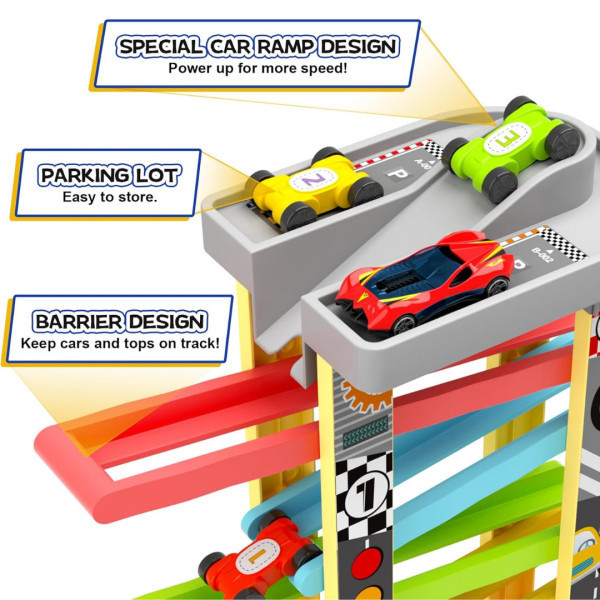 منحدر السيارات والحلقات