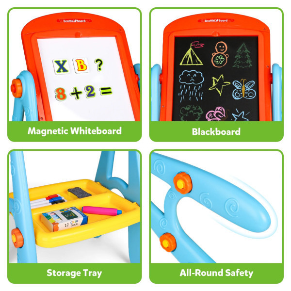 اللوح التعليمي باللون الازرق