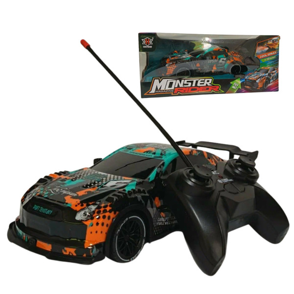 سيارة مضيئة مع ريموت تحكم