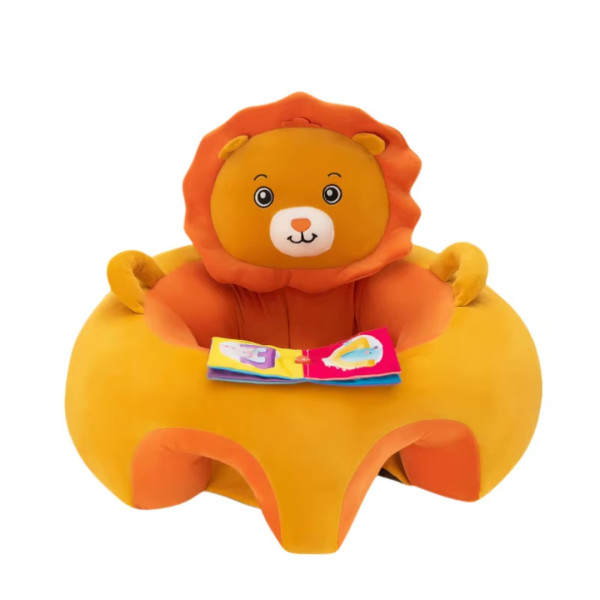 كرسي تعليم جلوس على شكل اسد مع كتاب قماش