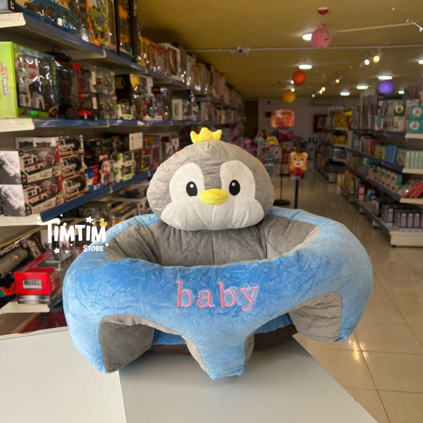 كرسي تعليم جلوس على شكل بطريق باللون الازرق