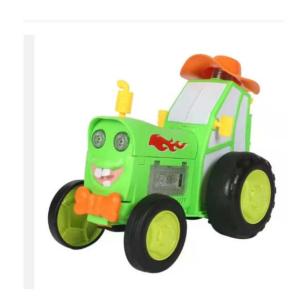 السيارة البهلوانية باللون الأخضر 💚