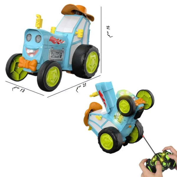 السيارة البهلوانية باللون الأزرق 💙