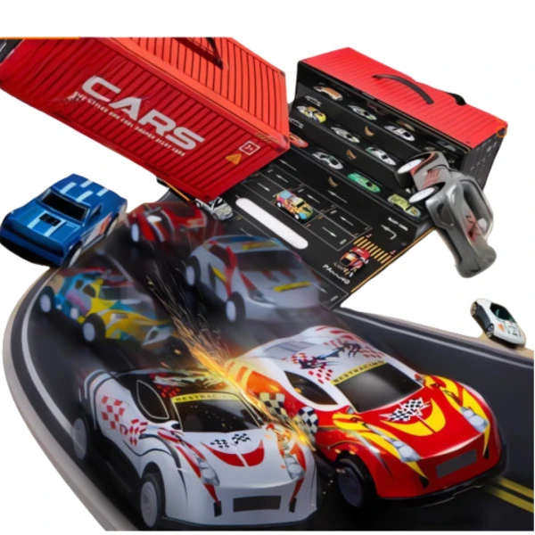 حاوية سيارات السباق للأطفال - 48 قطعة 🏎️