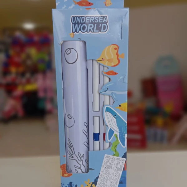 رول تلوين 3 متر - شكل حيوانات بحرية