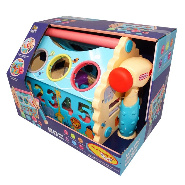 puzzle building block hammer ball house